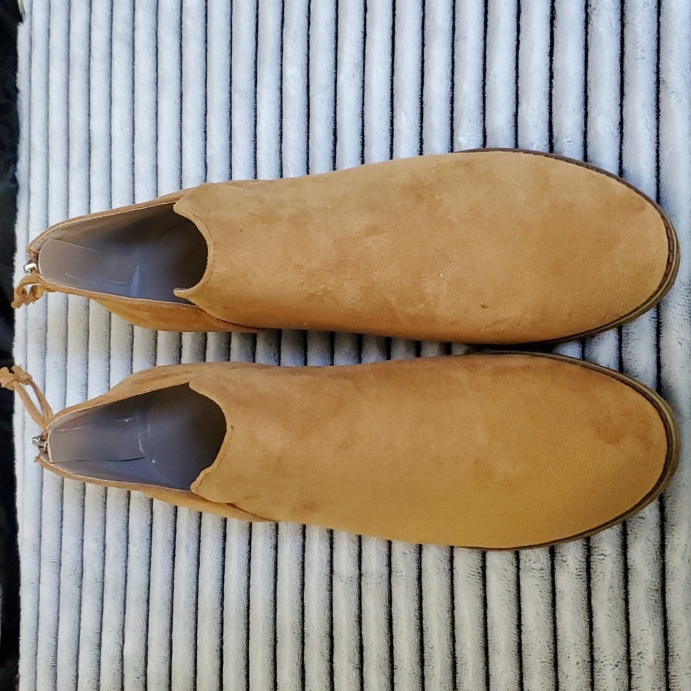 WOMENS FAUX SUEDE ANKLE BOOTS SIZE 11